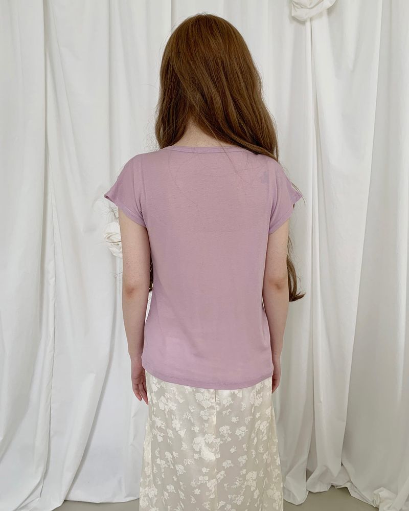 BELL DRAPE WRAP T-SHIRT