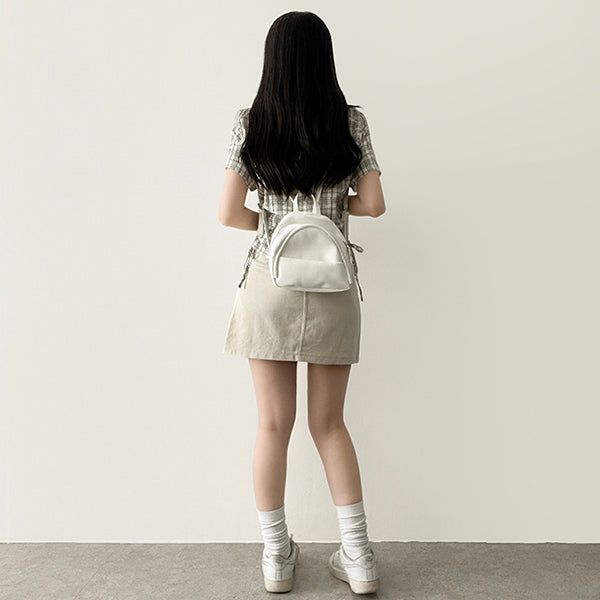 Egg Ivory Leather Backpack