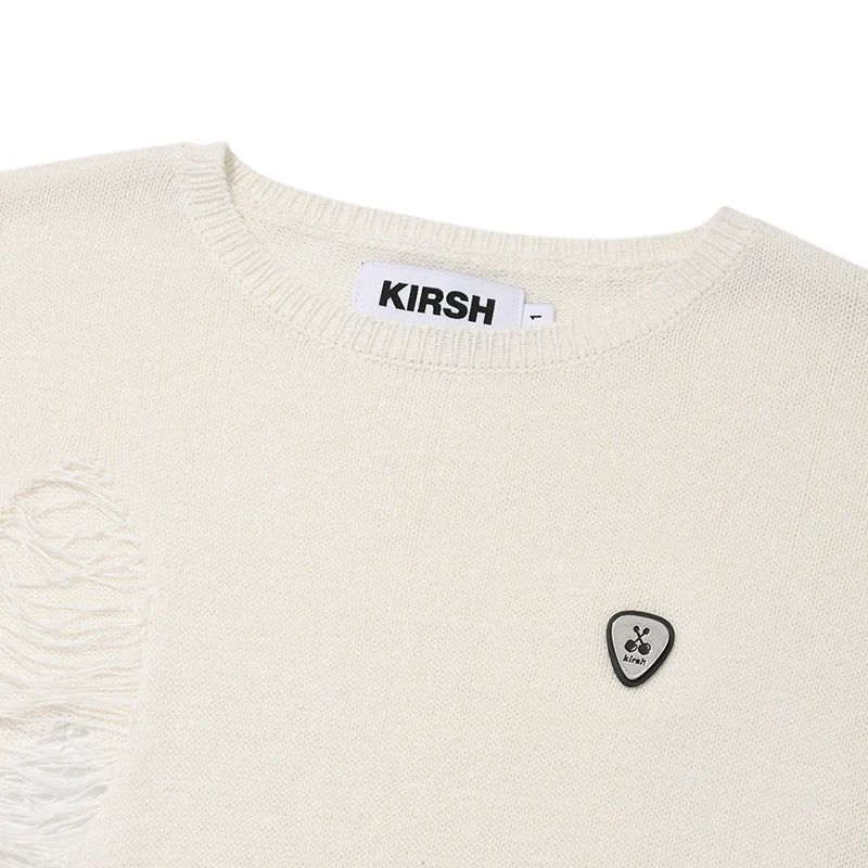 PICK WAPPEN DAMAGE SUMMER KNIT - IVORY 