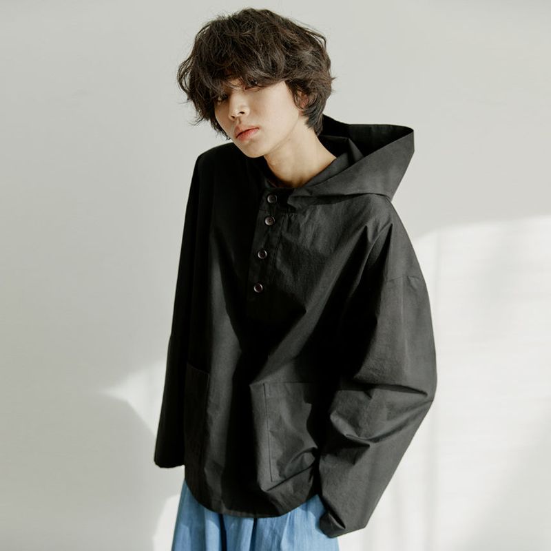 malen（マレン）の「unisex cotton hood anorak black（Jackets/Outerwear）」