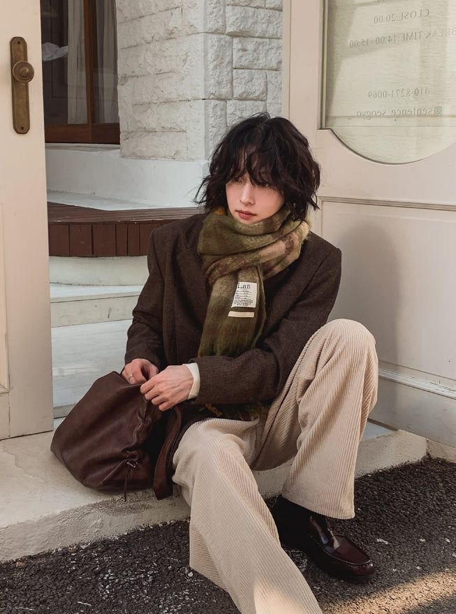 Eric One Tuck Corduroy Wide Pants