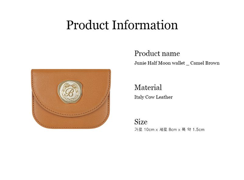 Golden Envelope Cow Leather Wallet ( Brown )