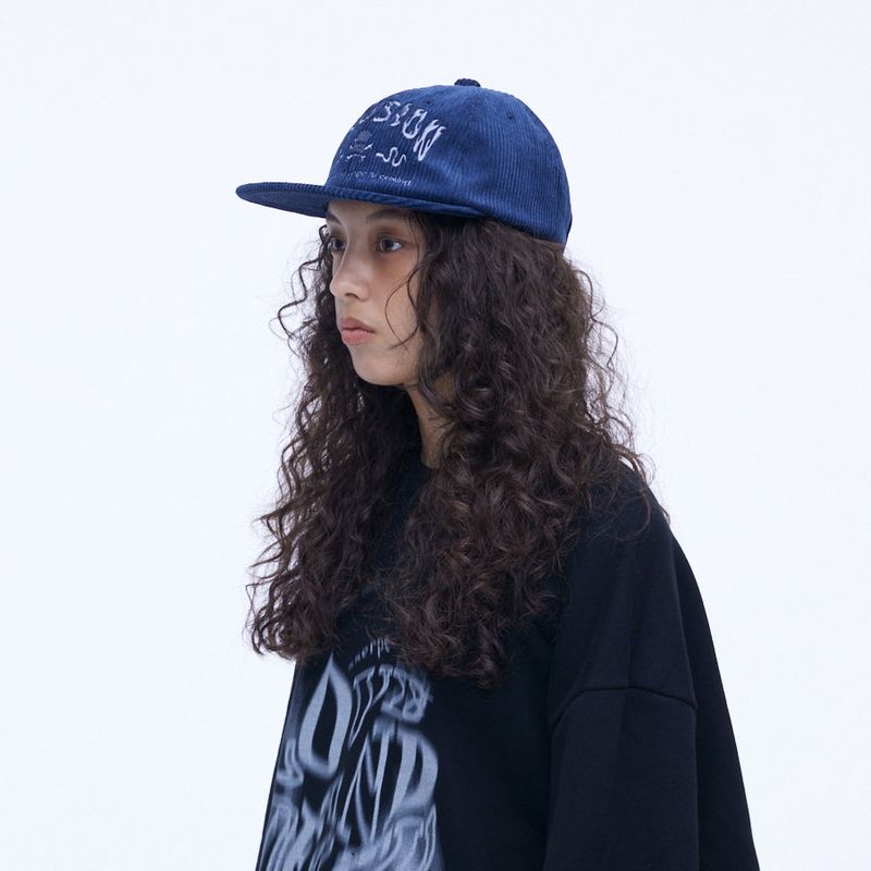 Illusion Corduroy Cap Navy