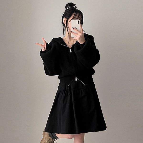 Keomidi incision flared skirt