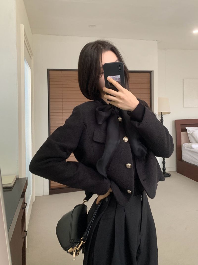 Tilly Tie Scarf Long Sleeve Top