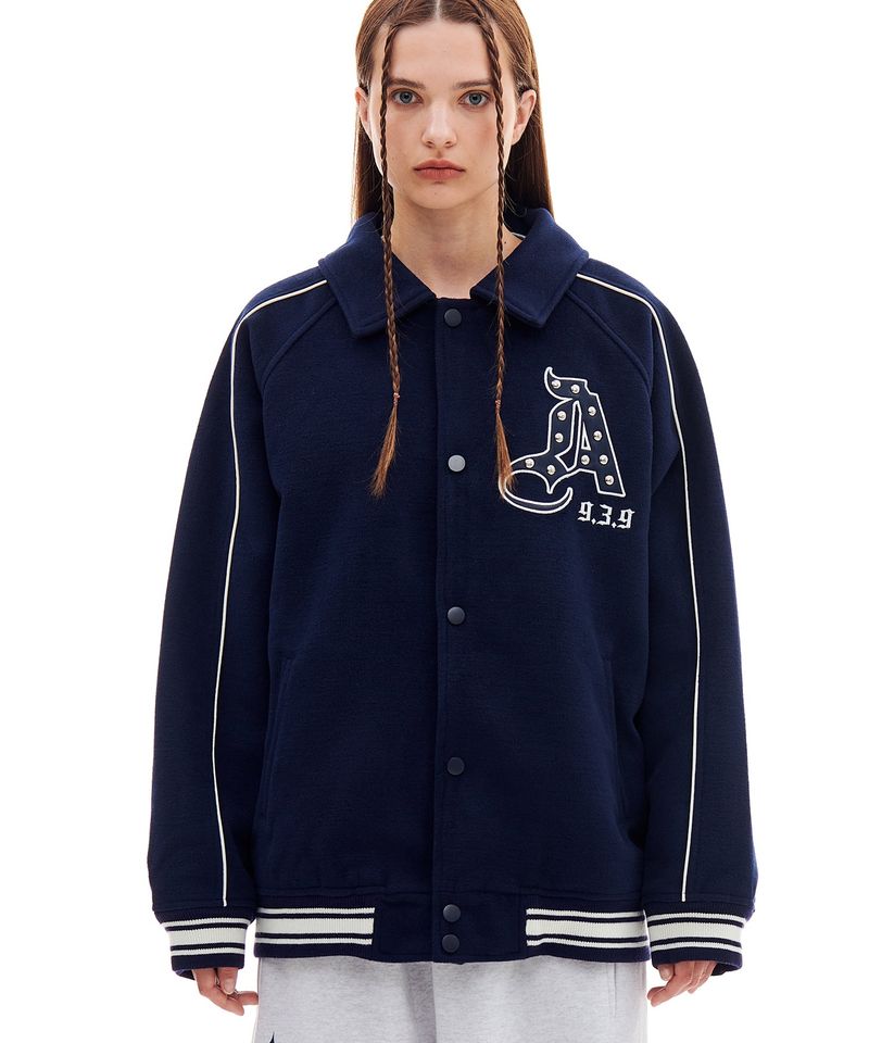 ARCHIVE BOLD(アーカイブボールド)の「AB STUD WOOL JACKET (NAVY)(Jackets/Outerwear)」