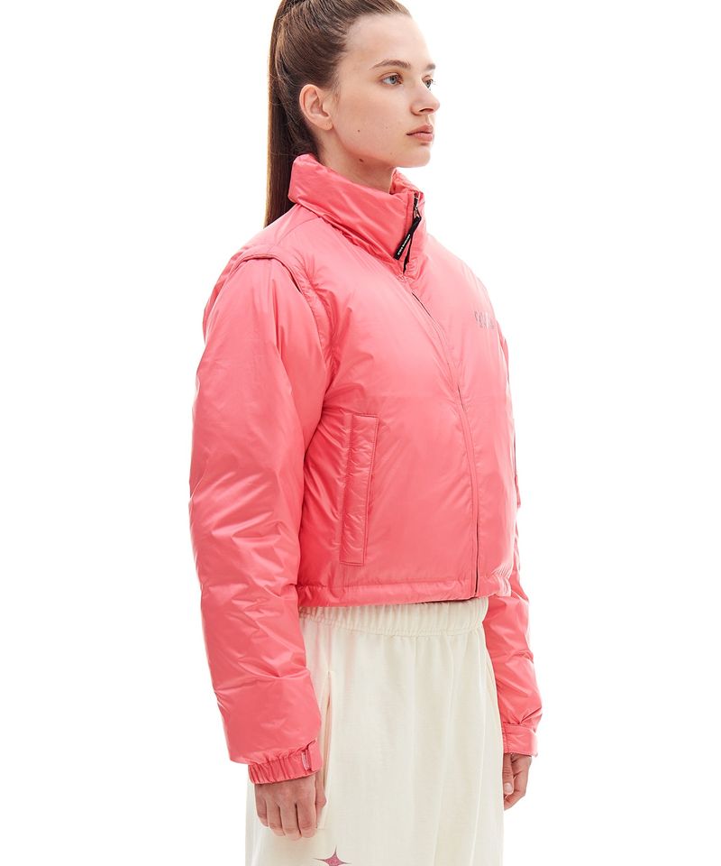 939 DETACHABLE CROP DOWN JACKET (PINK)