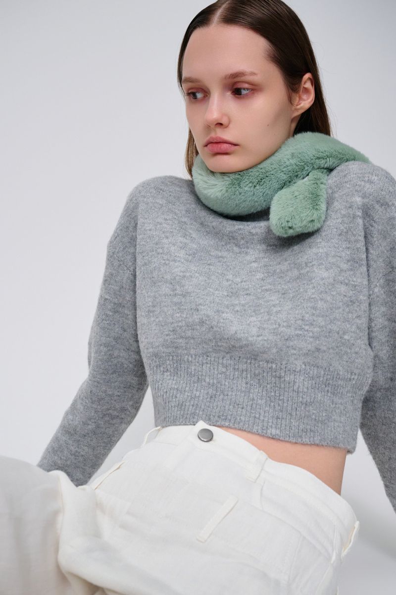 POPPIES muffler_mint