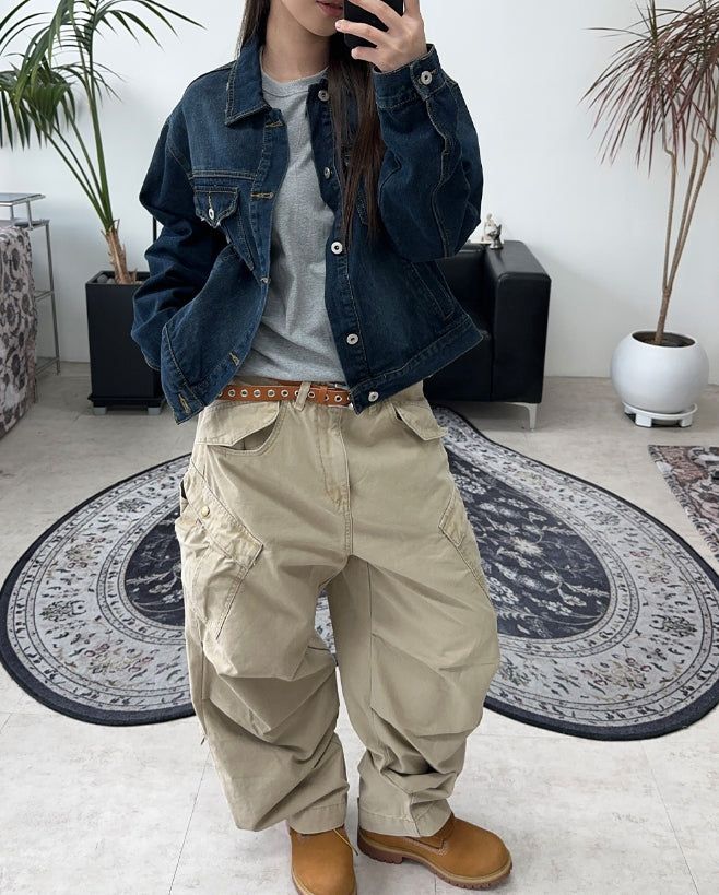 Bedin Crop Denim Jacket