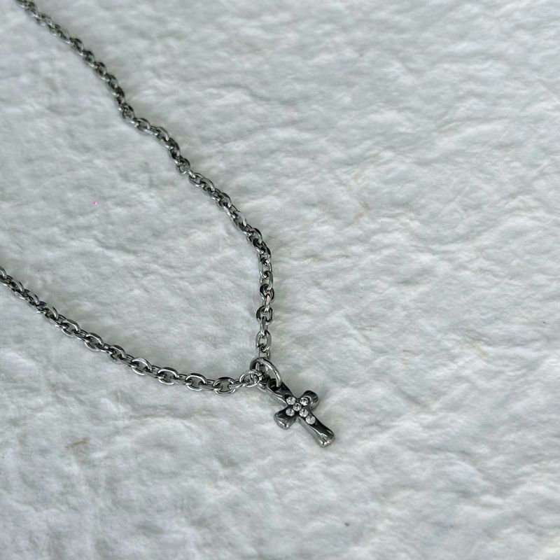 Glimmer Cross Chain Necklace