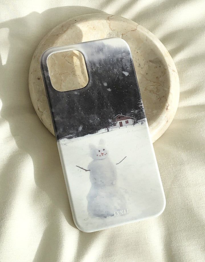 [snowy forest snowman hard case]