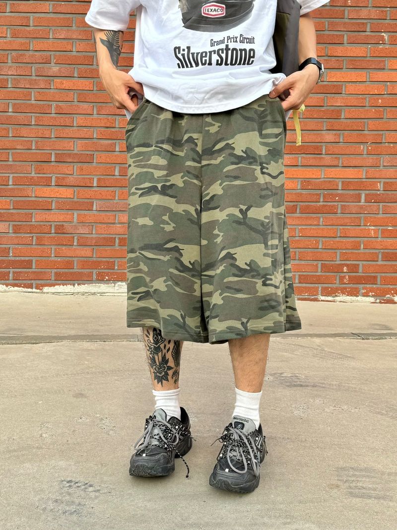 Camo plage bermuda sweat pants 2C