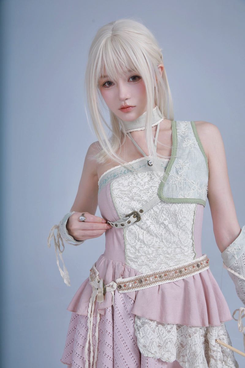 ROSE ISLAND アイランドガール パッチワークドレス