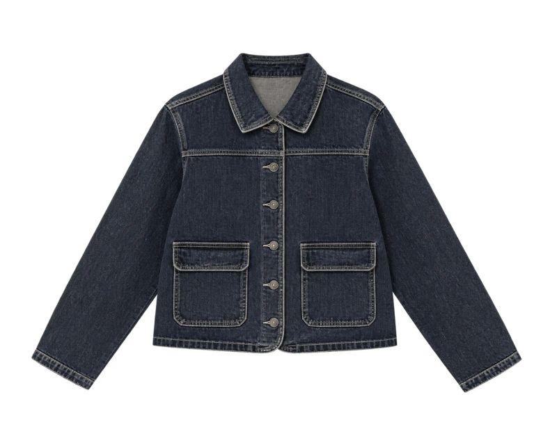 STITCH POCKET DENIM JACKET