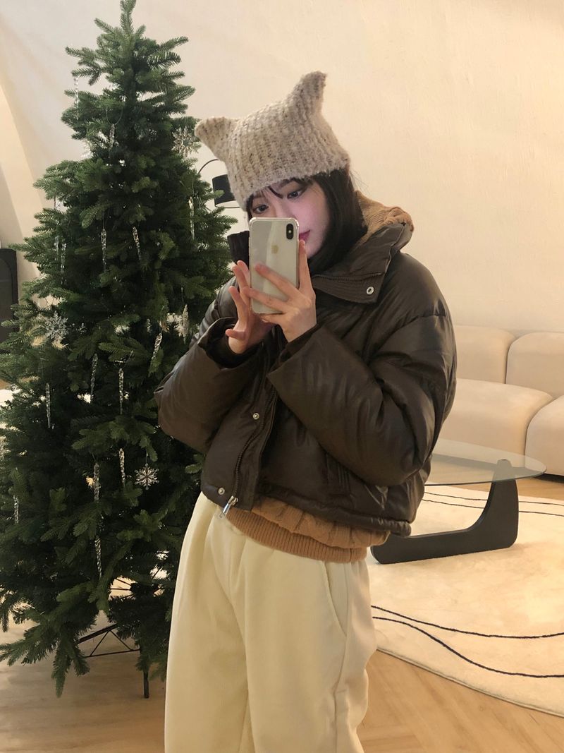 Siamese boucle beanie