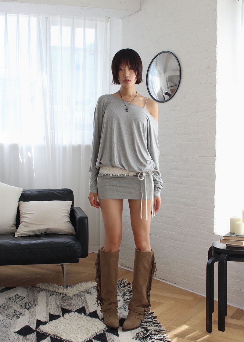 LACE LEATHER BELT