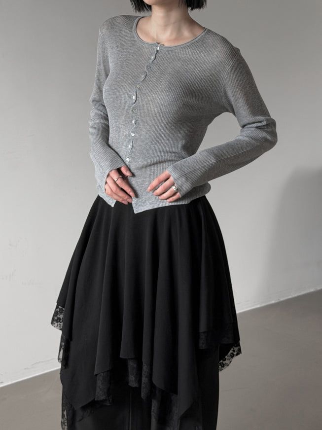 Softy Lace Layered Tiered Skirt