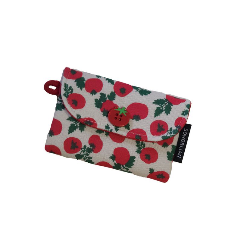 Simple Card wallet _Red Tomato
