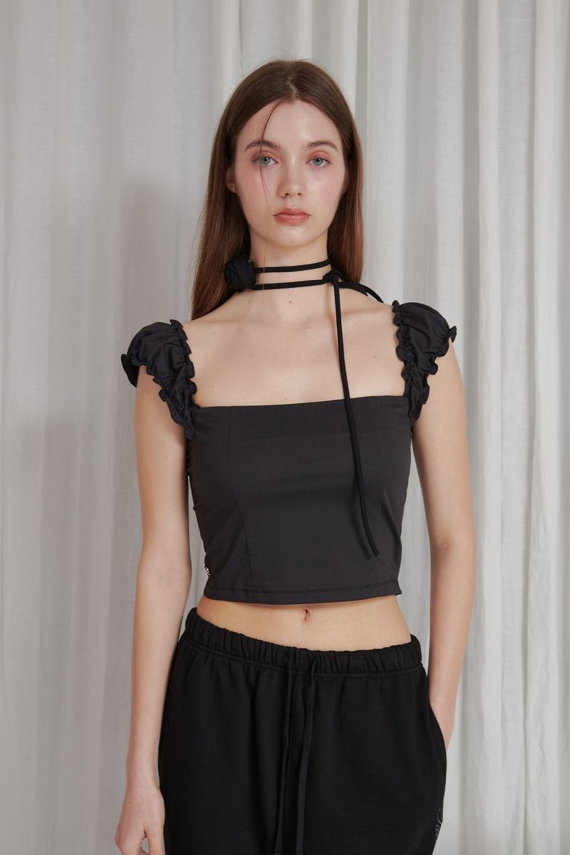 PAIN OR PLEASURE（ペインオアプレジャー）の「BRITNEY TOP charcoal（Tops）」