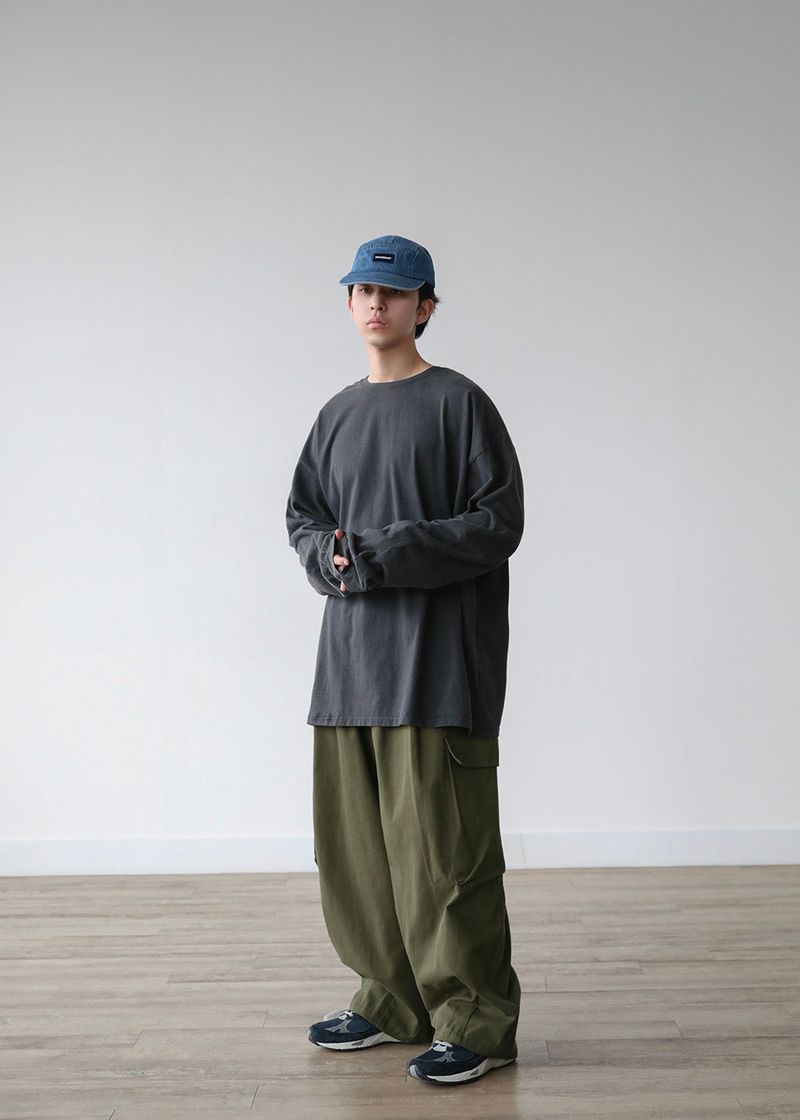 NA 3D CARGO COTTON PANTS