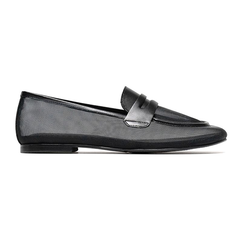 [MADE] WOMEN PENNY PLATE MESH LOAFER-BLACK