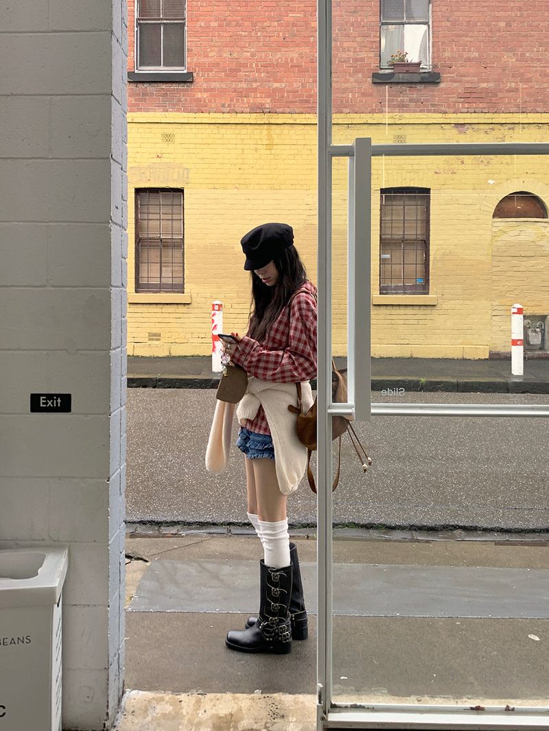 [MADE] Mohalf Tartan Checkered Shirt