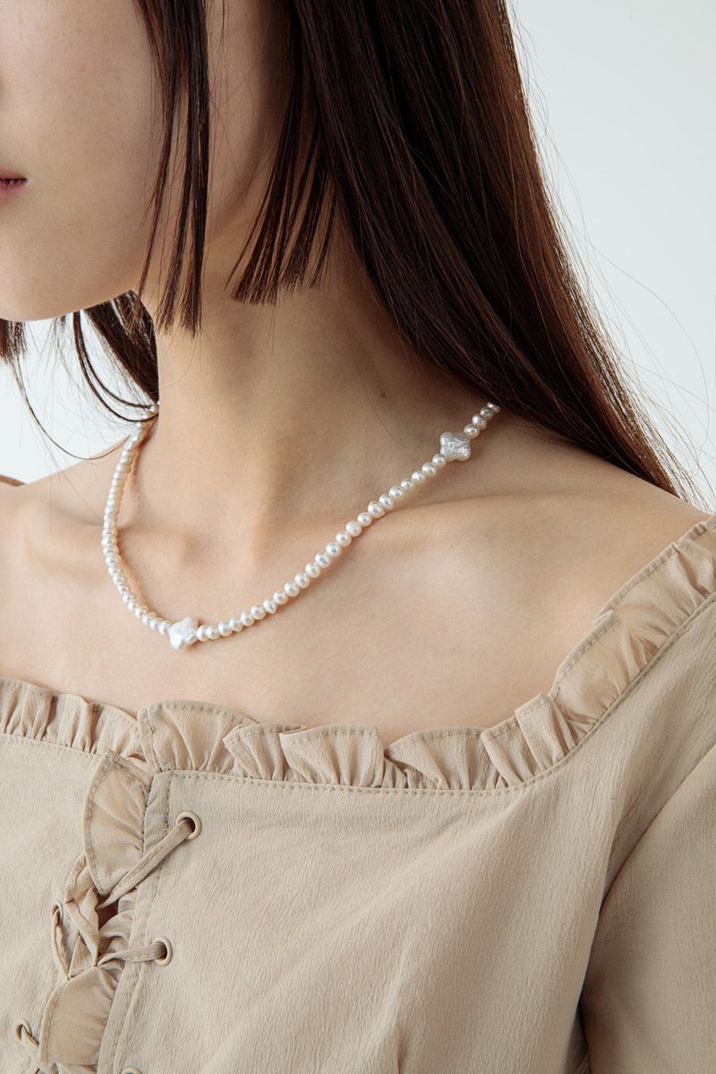 + pearl necklace