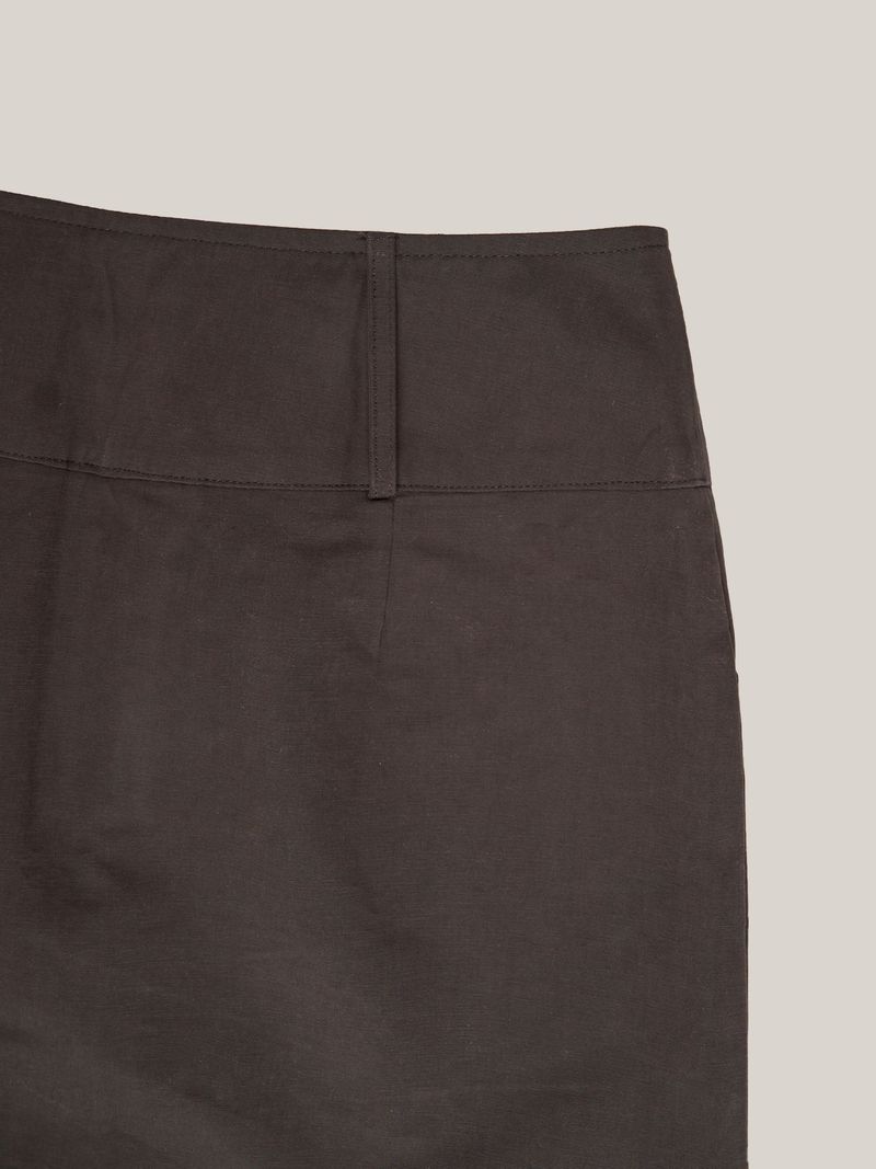 BUTTON MINI SKIRT [ CHARCOAL ]