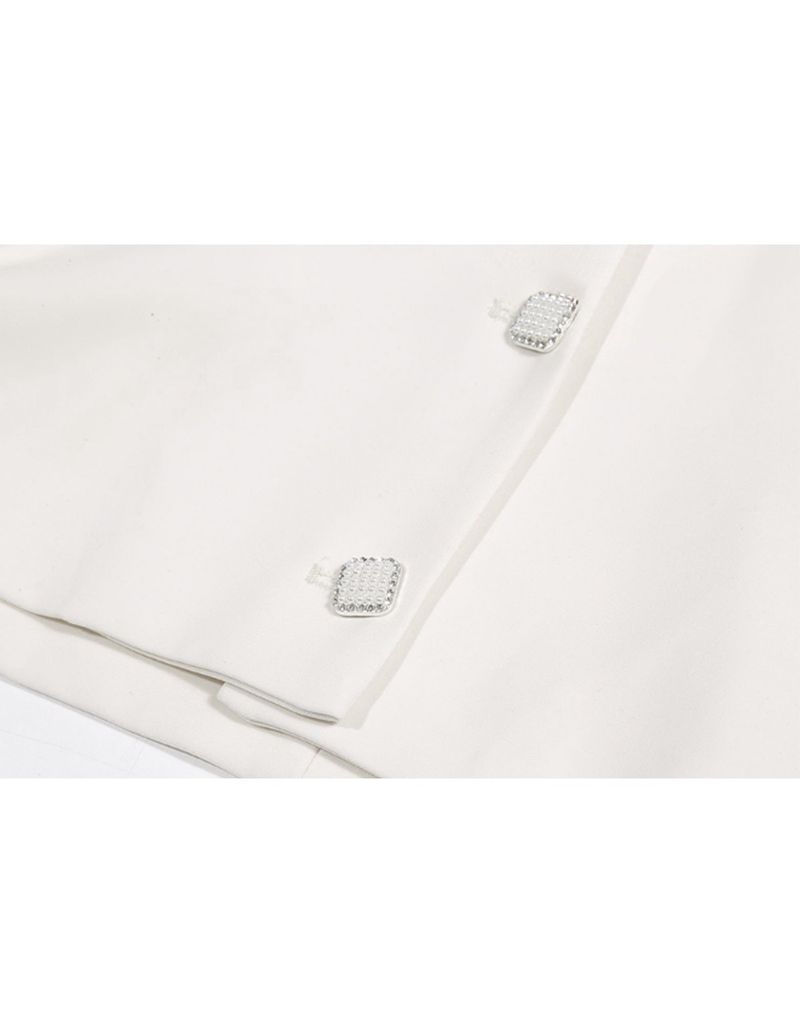 Spiral Classic Beaded Point Jacket White