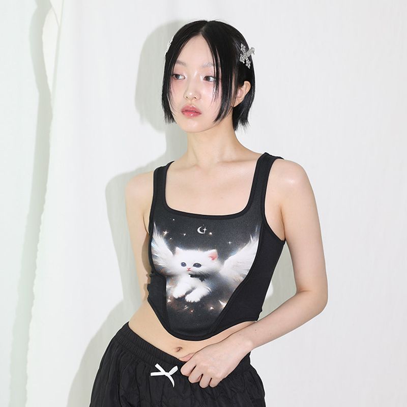 Angel Cat Bustier Top