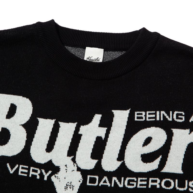 CAT BUTLER Knit Sweater (BLACK)