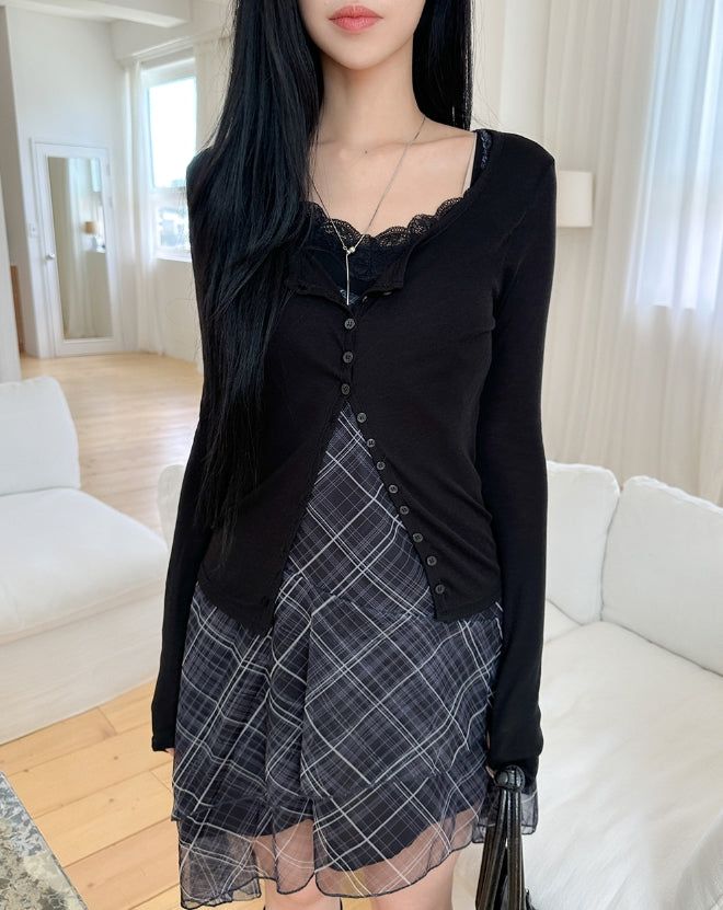 Lighty Tencel Button Cardigan