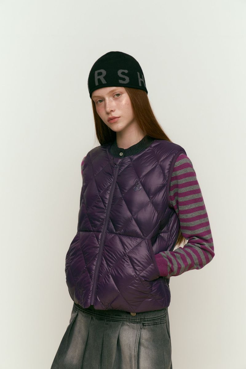 KIRSH CLOUD DOWN VEST [DARK PURPLE]