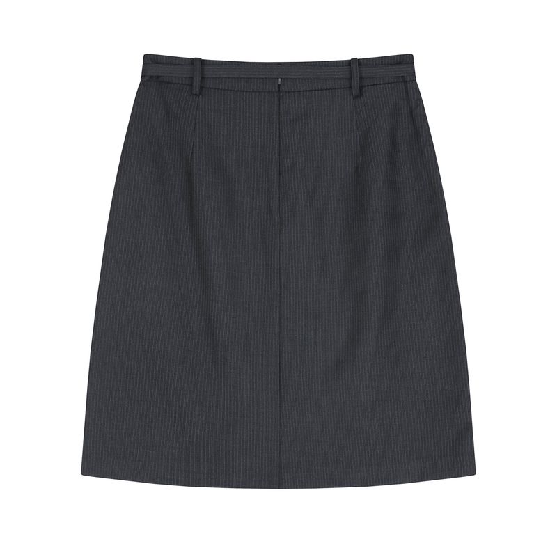 Stripe String Skirt Grey