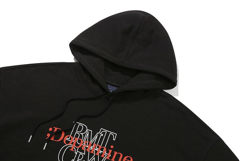 DOPAMINE FINGER HOODIE_BLACK