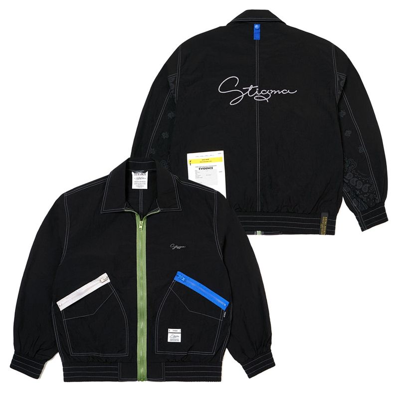 23 STITCHED WINDBREAKER BLACK