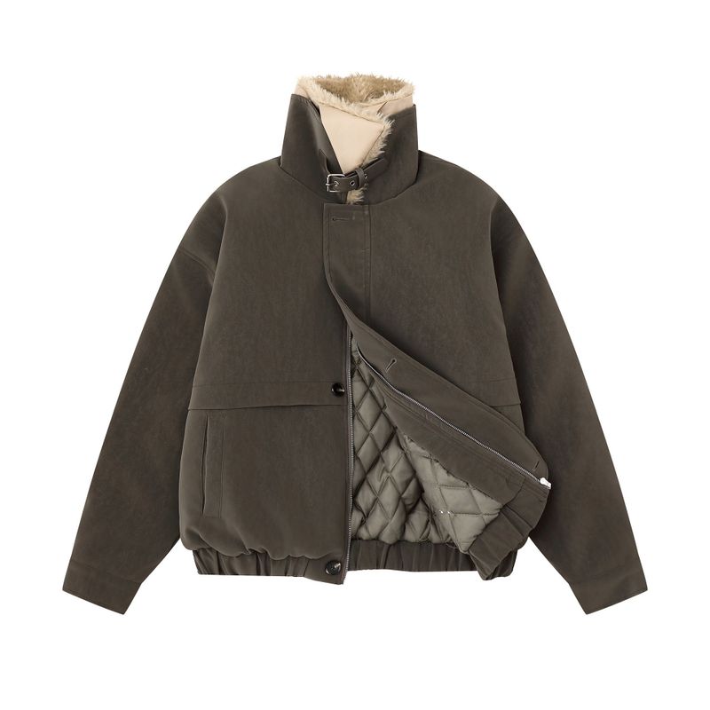Oslo Faux Fur Collar Short Jacket