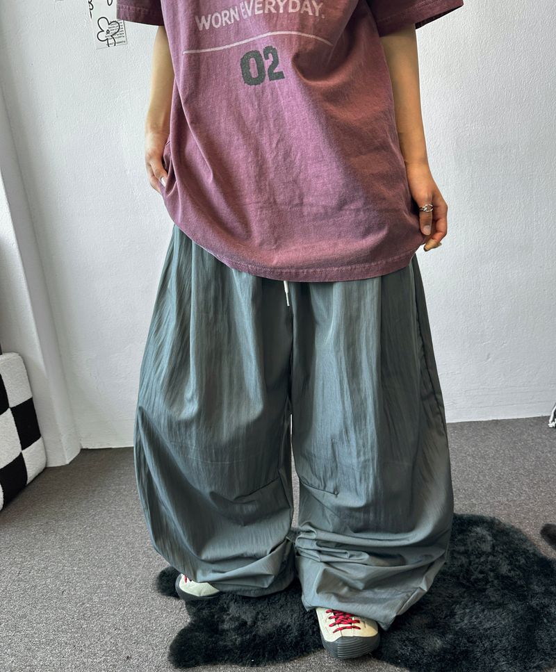 クディパラシュートバルーンフィットパンツ 4カラー