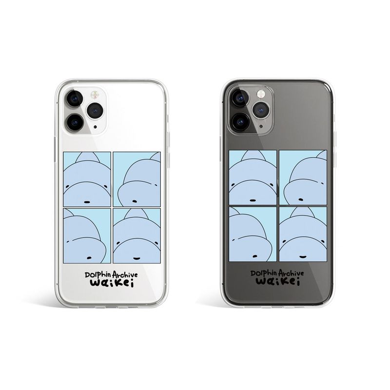 Jelly phone case dolphin cartoon 4cut