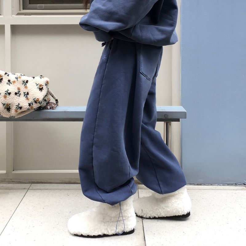[BELLIDE MADE] Ritz, BACK RAISED PIGMENT WIDE TRAINING PANTS