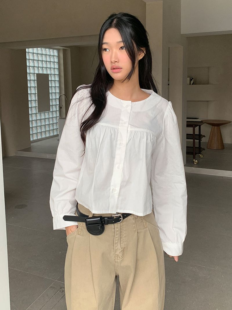 JAZZ THE ORDER(ジャズ ザ オーダー)の「PURE SHIRRING ROUND BLOUSE(Tops)」