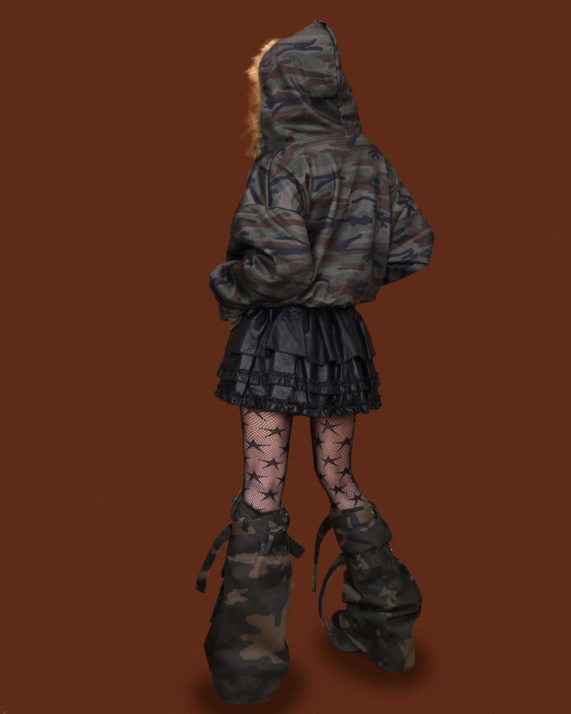 camo belt leg warmer