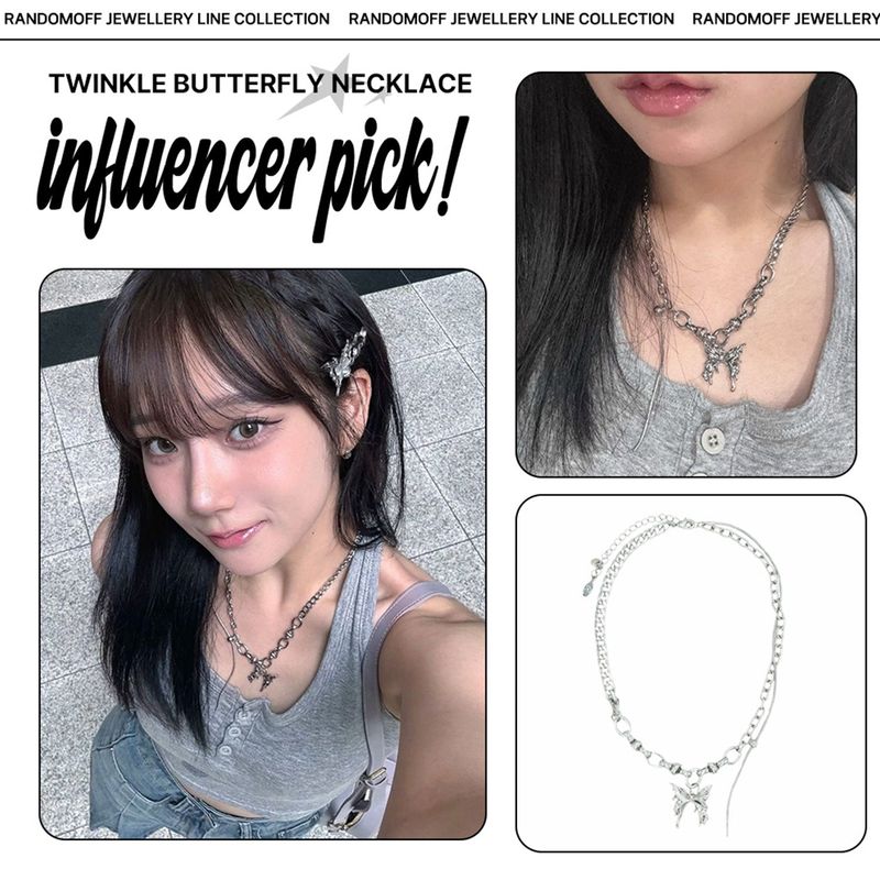 [Celeb pick] Twinkle butterfly Necklace