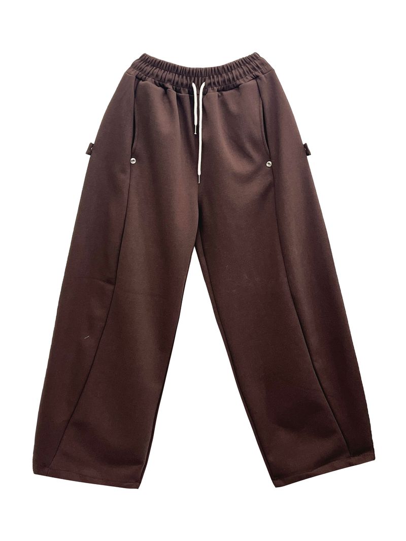 Pinch Side Snap Sweat Pants 6C