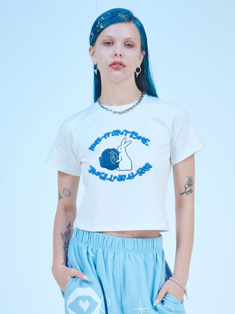 DILETTANTISME（ディレッタンティズム）の「RABBIT CROP T-SHIRTS(OW)（Tops）」