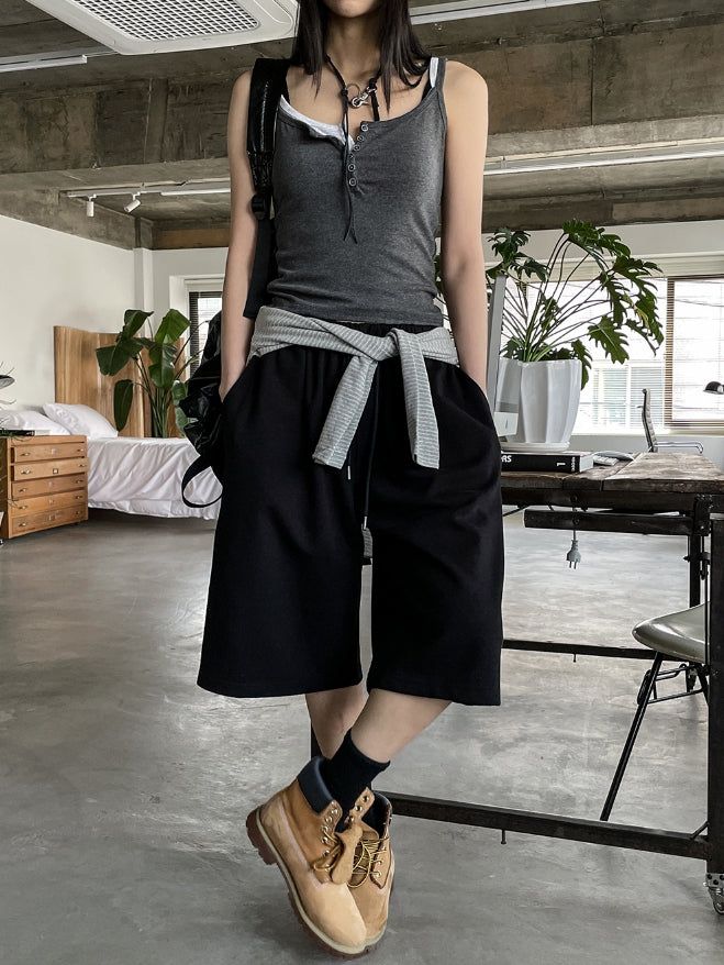 [U-BASIC] Luvrin Three Quarter Bermuda Sweatpants