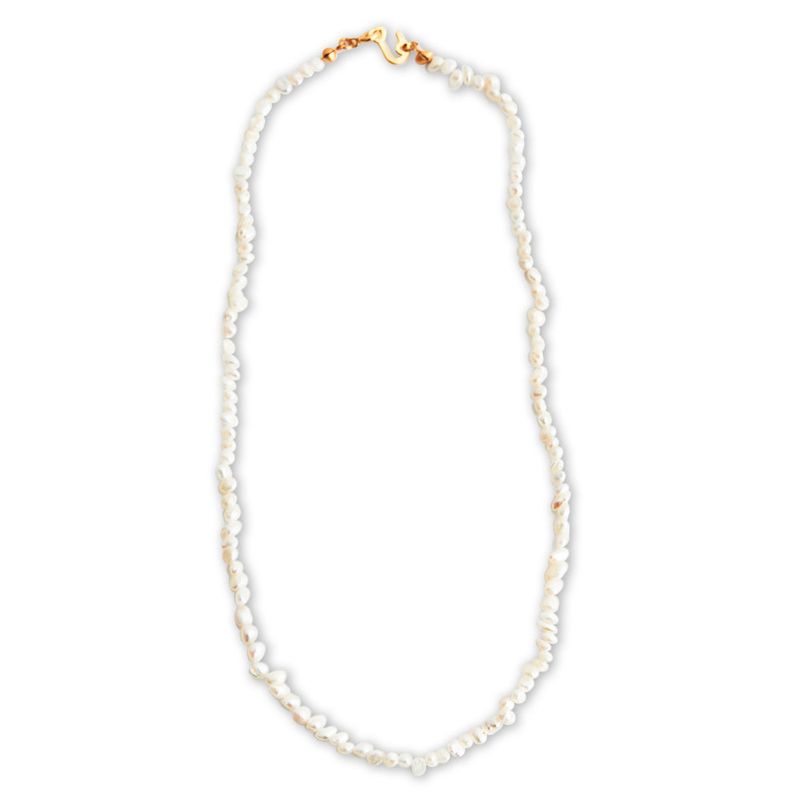 [925 SILVER] Basic Freshwater Pearl Necklace