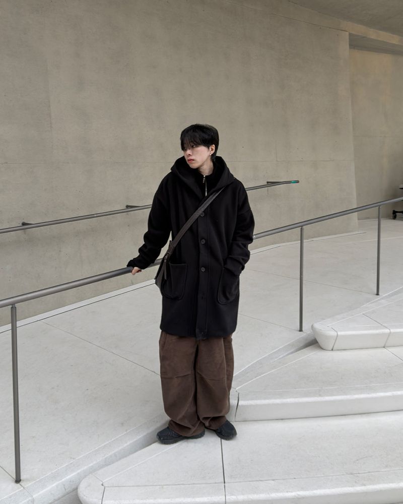 Koven Wool Hooded Coat