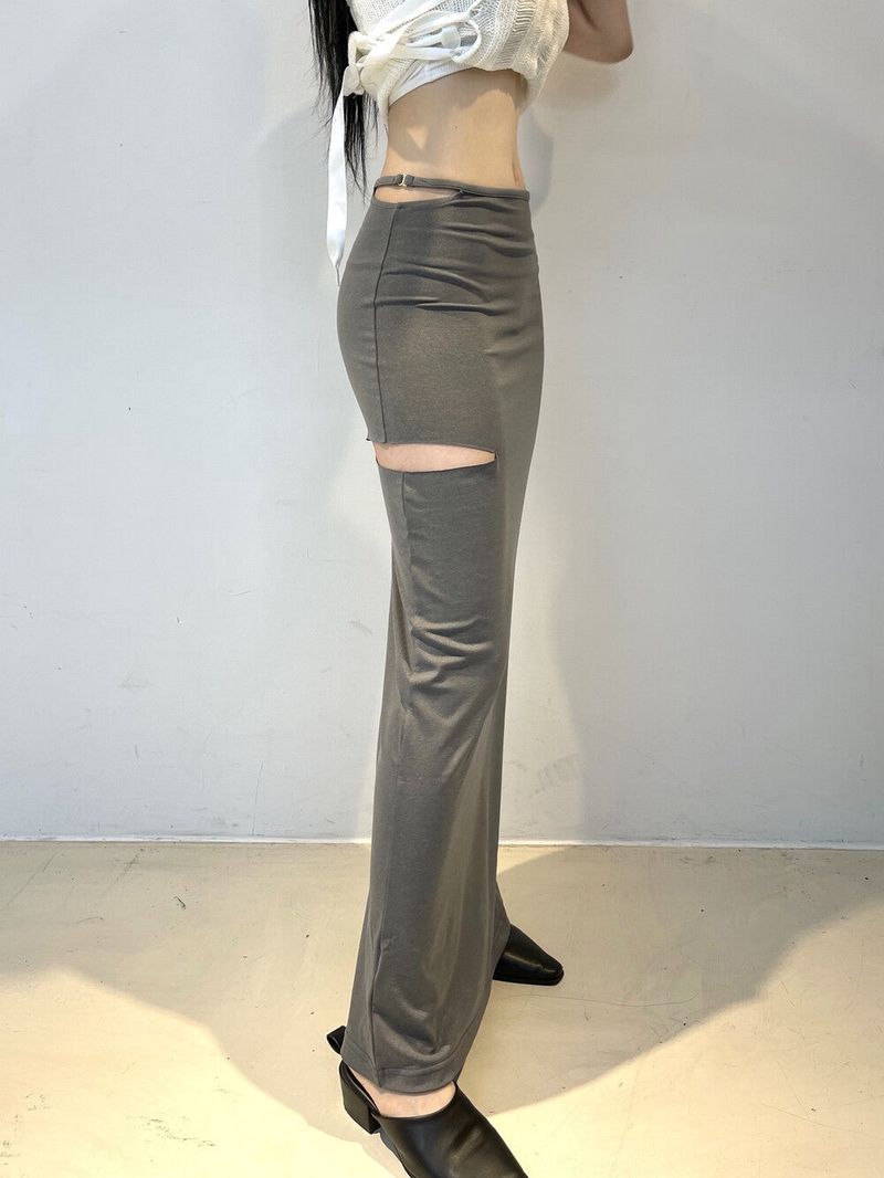 772. Strap slit maxy long sk (2color)