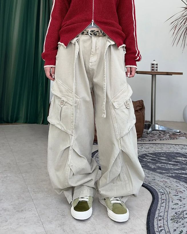 SATIIIZ（サティーズ）の「Raven Belted Dyeing Cargo Pants（Pants）」